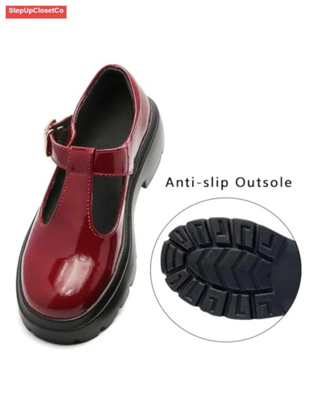 Women's Mary Jane Platform Loafers Chunky Low Heel Oxford Pumps Work Dress Shoes